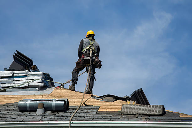 Professional Gutter Installation technician working in Dunbar, WV